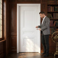 Premium Internal Primed Fire Door with 3 Panels, FD30 Rating, and Traditional Moulding for Enhanced Safety
