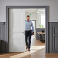 Premium Internal White Primed Elegance Henley 3 Pair Door Set with Three-Panel Design and 35mm Thickness for Modern Interiors