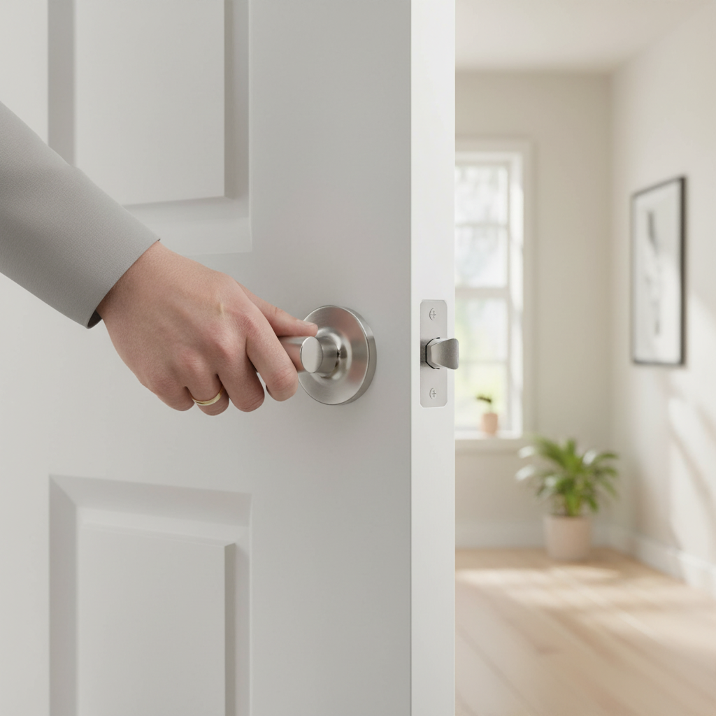 Premium 65mm Tubular Mortice Latch - High-Performance Satin Stainless Steel Finish for Easy Installation