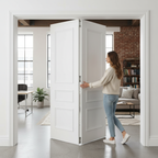 Premium Stylish Room Divider with Bi-Folding Doors and Top Hung System - Versatile Room Separation Solution