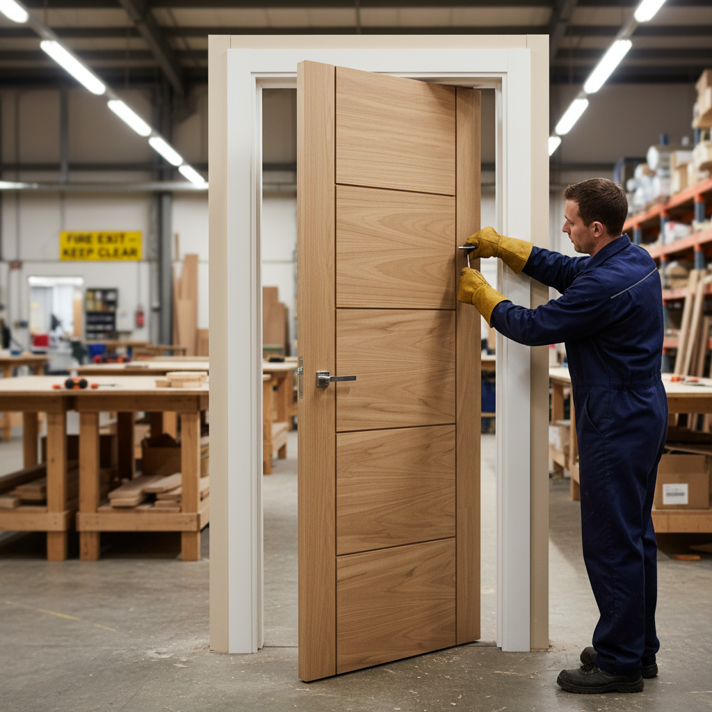 Premium Made-to-Measure FD30 Fire Door with 30 Minutes Fire Resistance and Custom Sizing Options