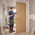 Premium Internal Fire Door with Real Oak Veneer, Engineered Strength, and 30 Minutes Fire Rating - Multiple Sizes Available