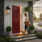 Premium Custom Made External Door with Solid Merbau Hardwood and Choice of RAL Colours - 44mm Thickness