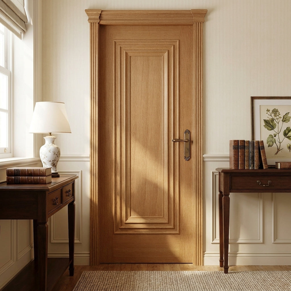 Internal Oak Trinity Door, Fully Finished, Solid Engineered Core