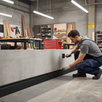 Premium Contemporary Water-Resistant Skirting Board 2.4m Length, 13mm Thickness with Durable Recycled Polystyrene Construction