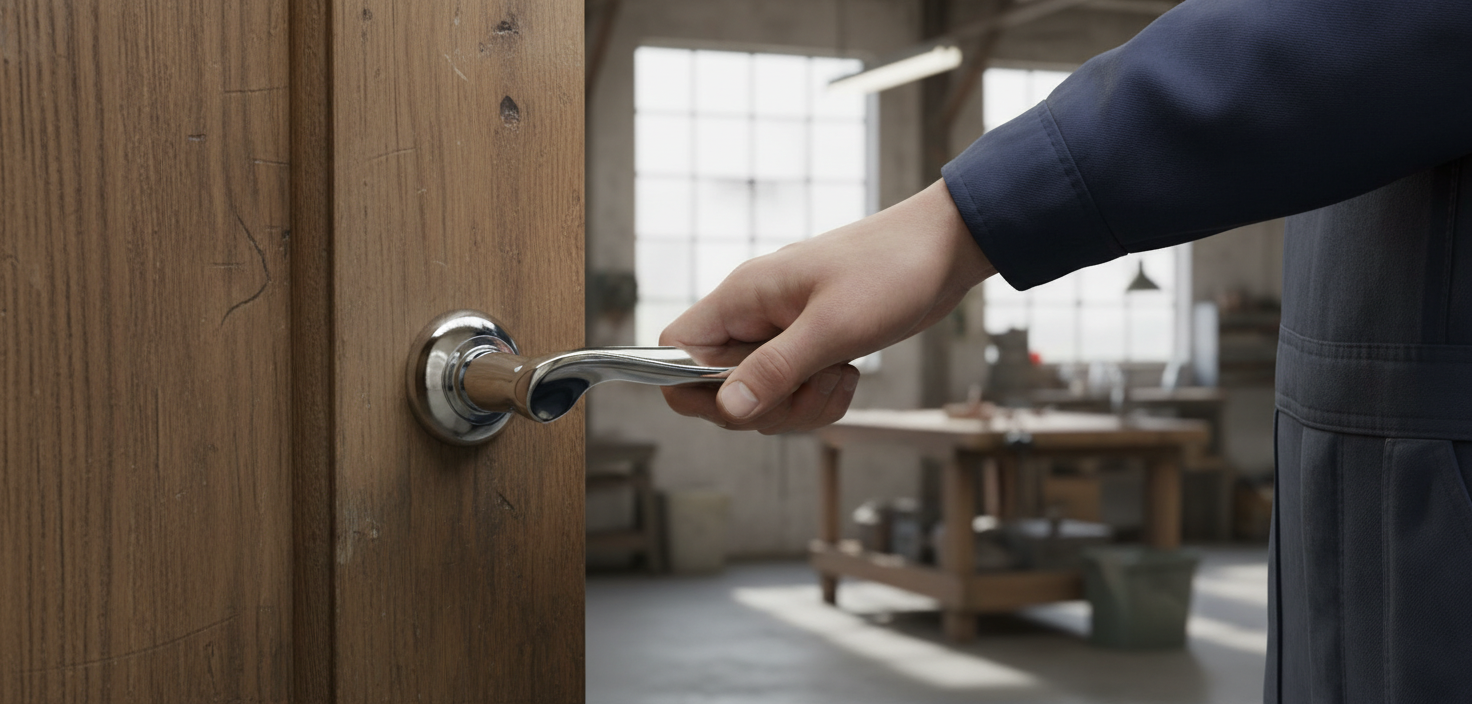 Premium Lever on Round Rose - Quality Italian Design with Complete Fixings for Easy Installation