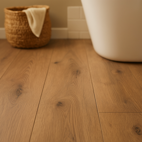 Water-Resistant 7mm Laminate Flooring with 4V Bevel Edge, 1305 x 205mm - detail view