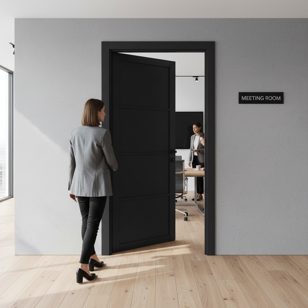 Internal Primed Industrial 2.0 Lifestyle 4 Panel Door with Protective Basecoat and Fully Panelled Design for Enhanced...