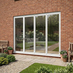 External Aluminium Folding Patio Door with 3+1 Clear Glass