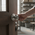 Premium Round Reeded Mortice Door Knob Set with Polished Chrome Finish, Complete Hardware Kit and 10-Year Mechanical Guarantee
