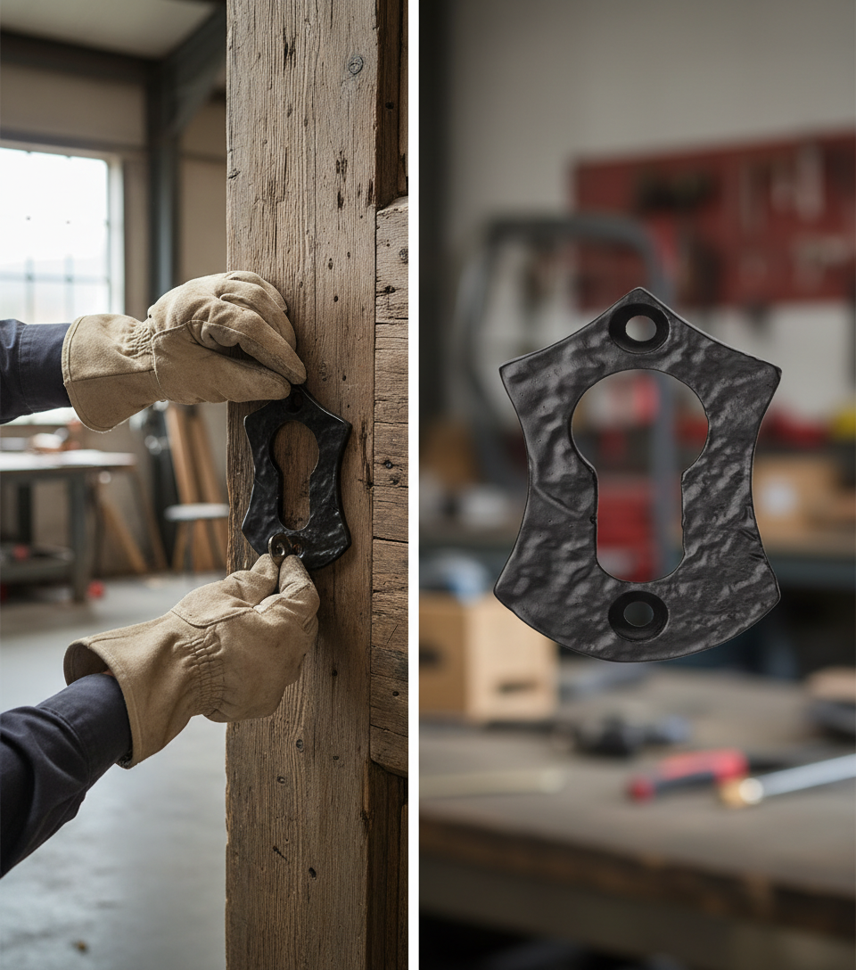 Premium Escutcheon for Euro Profile Locks - Ideal for Authentic Aesthetic Appeal in Various Settings