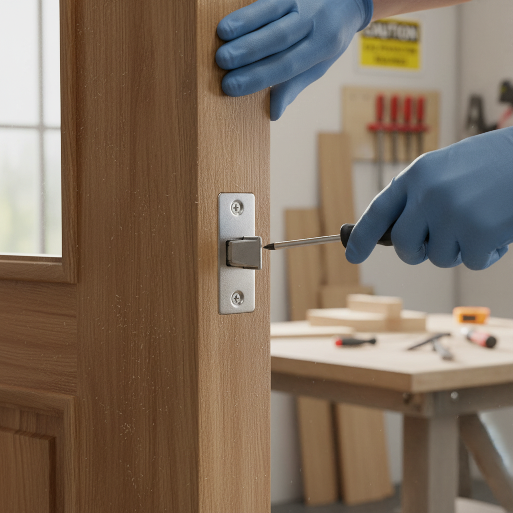 Premium 65mm Tubular Mortice Latch - High-Performance Satin Stainless Steel Finish for Easy Installation