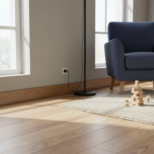 Premium 2.4m High Gloss Skirting Board with MDF Core for Luxurious Home Interiors - Image 2