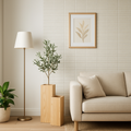 Smooth Linear Ceramic Wall Tile in Pearl Gloss Finish