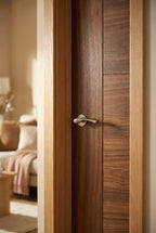 Internal Milano Door in Fully Finished Walnut with Solid Engineered Core - detail view