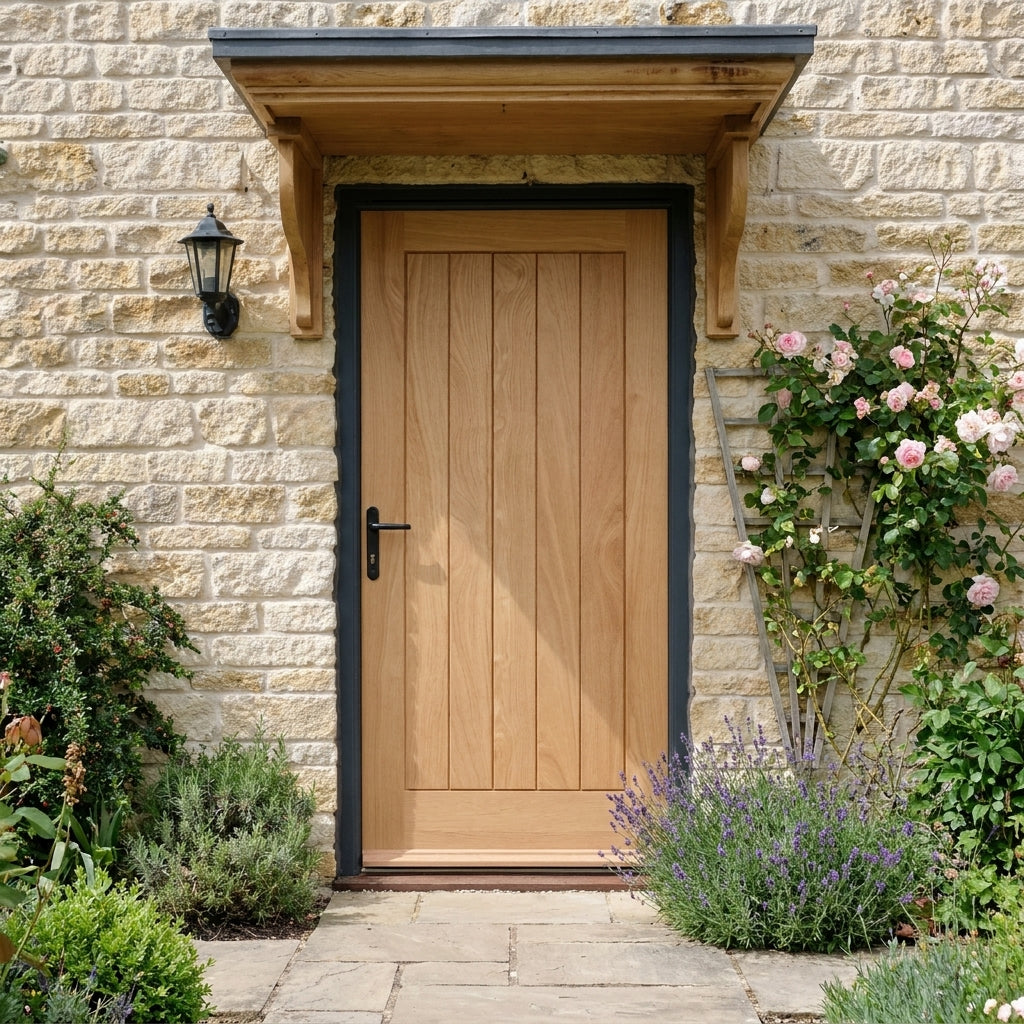 External Hardwood Door Unfinished Solid Timber Core Farley