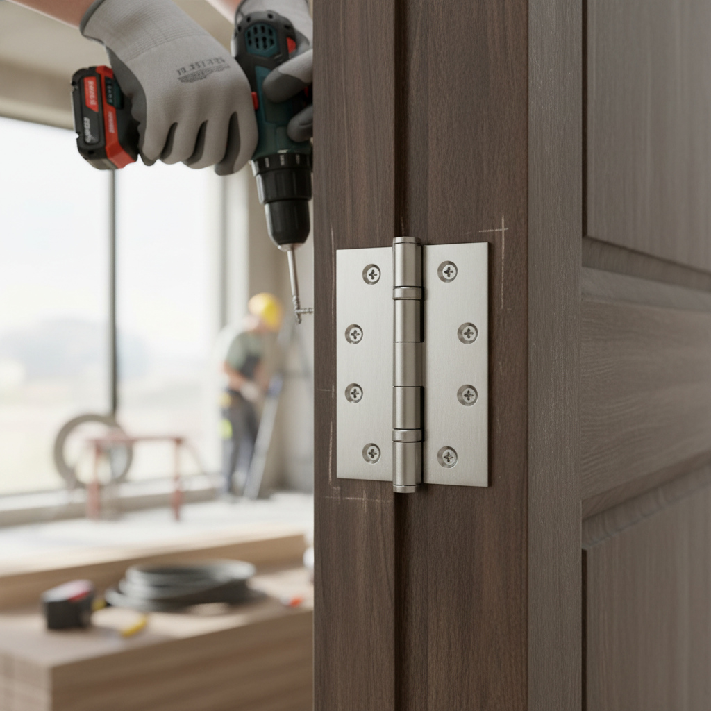 Premium Fire Rated Ball Bearing Hinge Pair 102mm - Satin Stainless Steel Construction for Durable Door Hardware