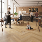 Premium Herringbone 5mm Rigid Core Vinyl Flooring with Durable Purecoat Finish for Moisture-Prone Areas - Image 2