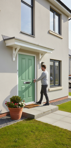 Richmond Folly Green External Fire Doorset