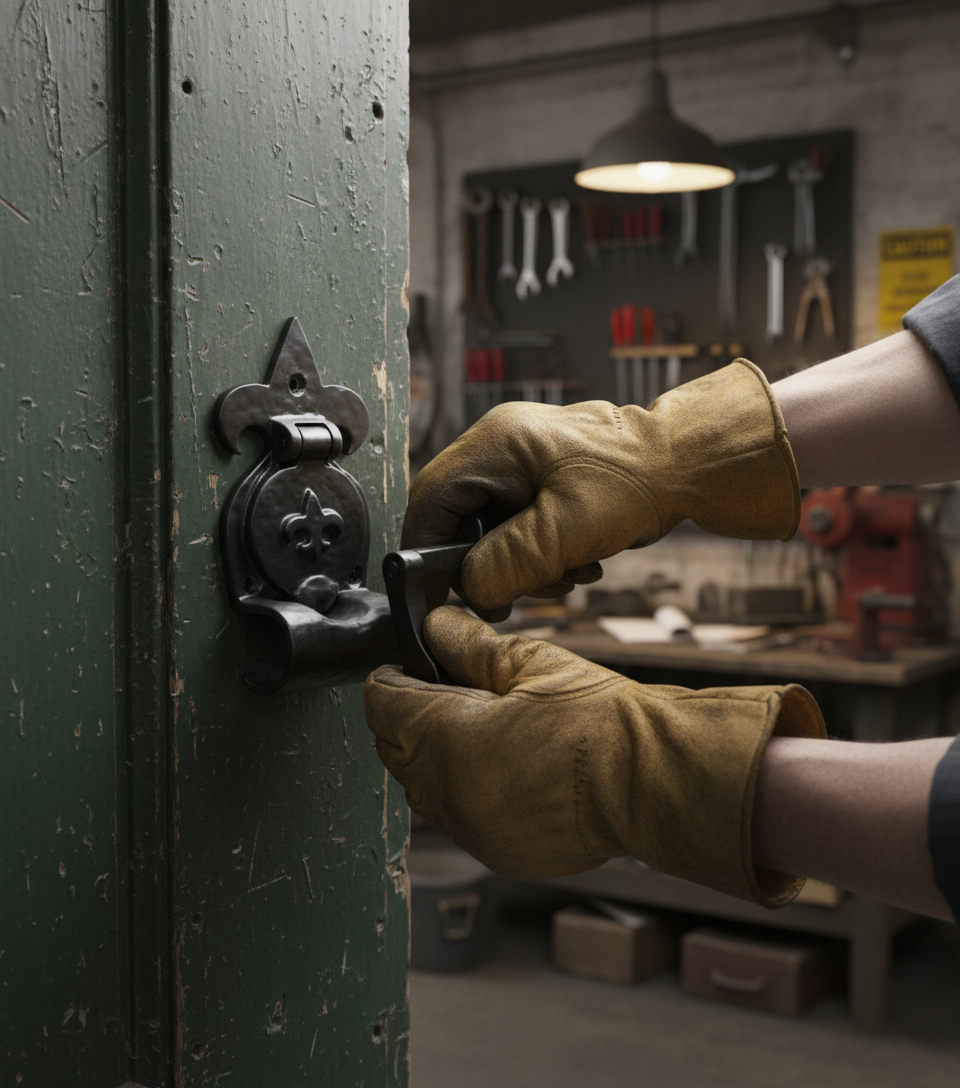 Premium Rim Cylinder Pull - Authentic Design for Cottages and Castles - High-Quality Professional Grade for Industrial and Commercial Applications