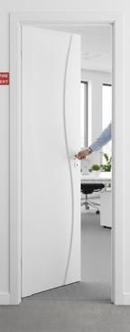Premium Fully Finished White Internal Fire Door FD30 with Solid Core and Stylish Design for Modern Interiors
