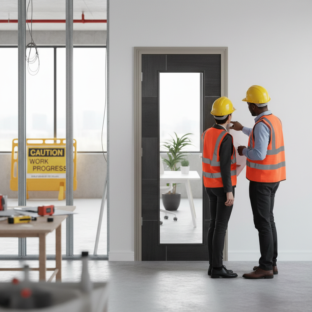 Premium Umber Grey Laminate Panel with Clear Tempered Glass for Maximum Light Optimization