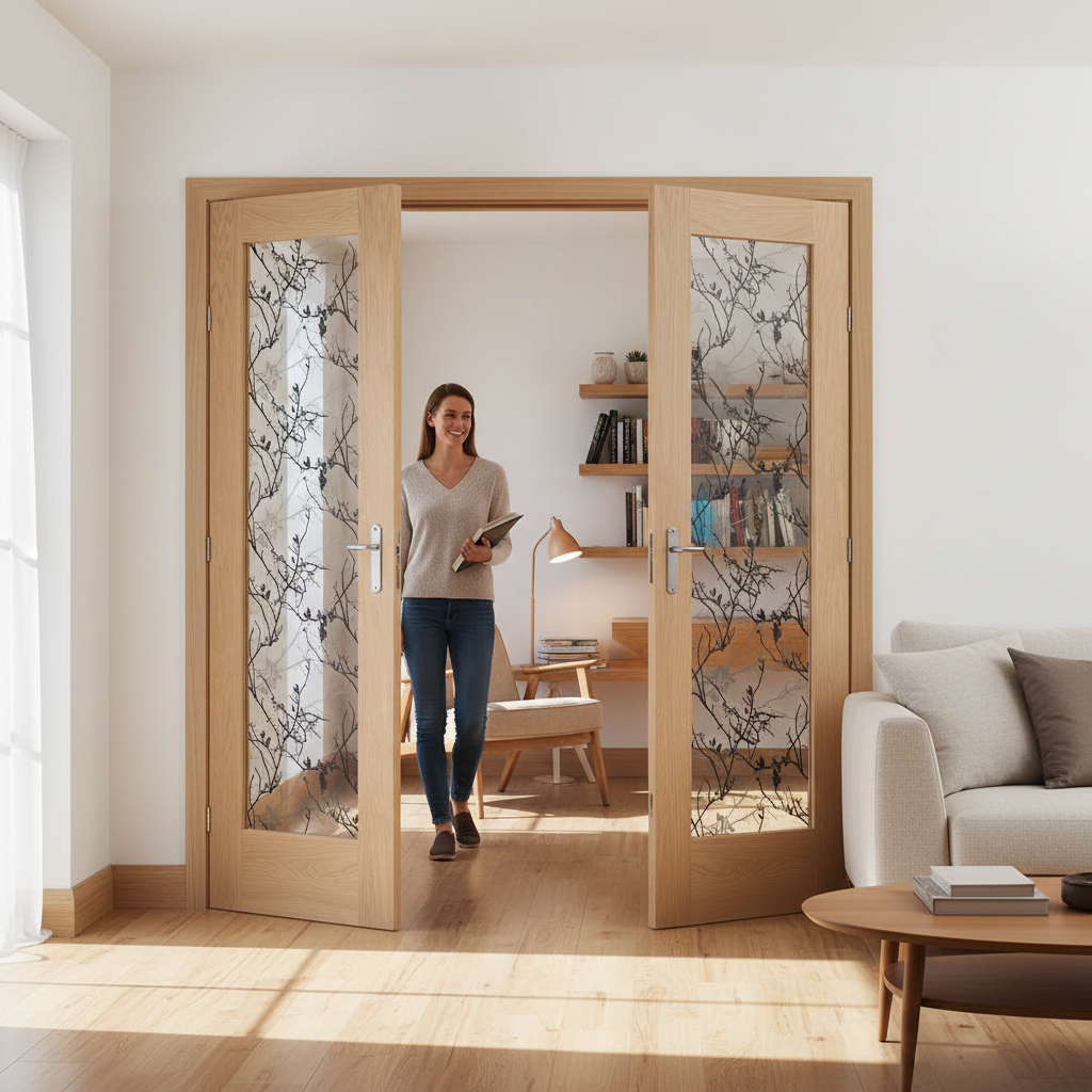 Premium Custom Made Clear Glazed French Doors with Versatile Design for Modern and Traditional Homes