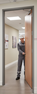 Premium Internal Plywood Paint Grade Fire Door with Solid Core Construction and 30-Minute Fire Rating