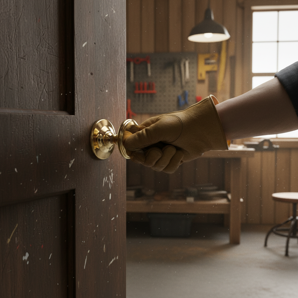 Premium Round Centre Door Knob with Elegant Design and Ergonomic Handle for Front Door Use