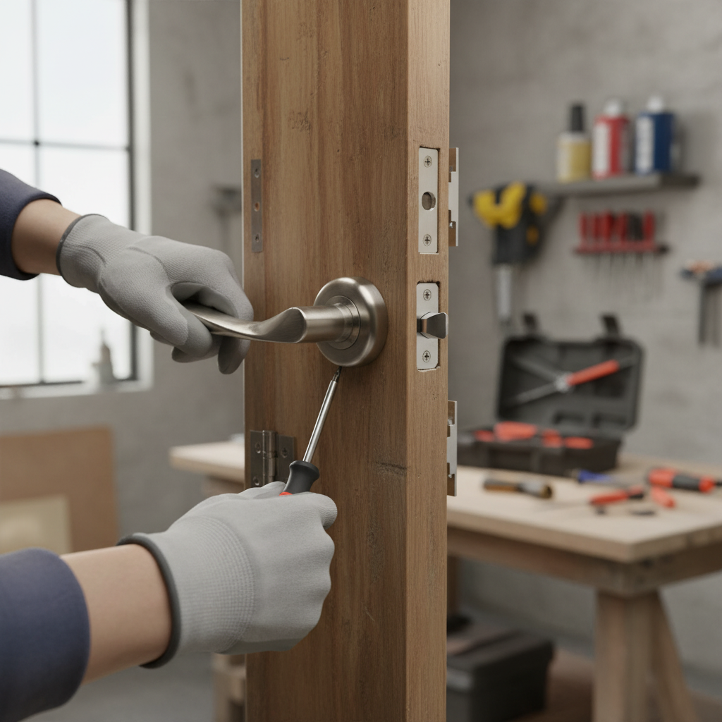 Premium Lever On Round Rose Handle Set with Satin Nickel Finish for Internal Doors