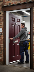 Warwick Rosewood External Fire Doorset