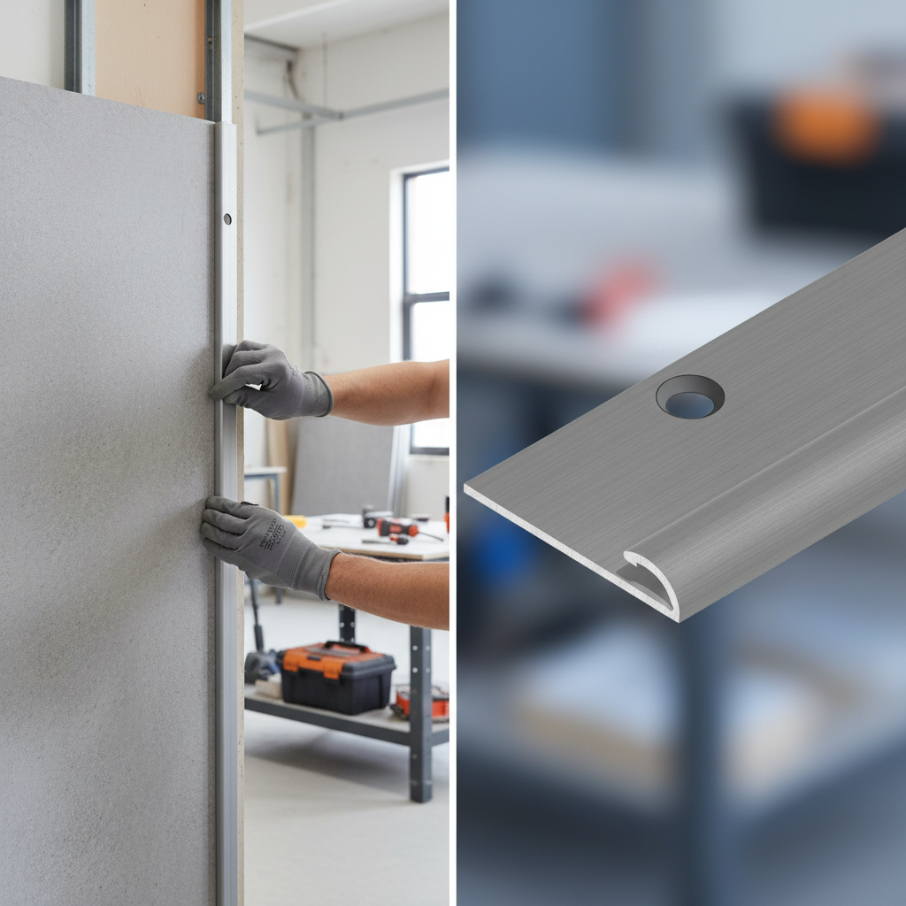 Premium Aluminium End Trim for SPC Wall Panels - 2.7m Length for Enhanced Aesthetic Finish