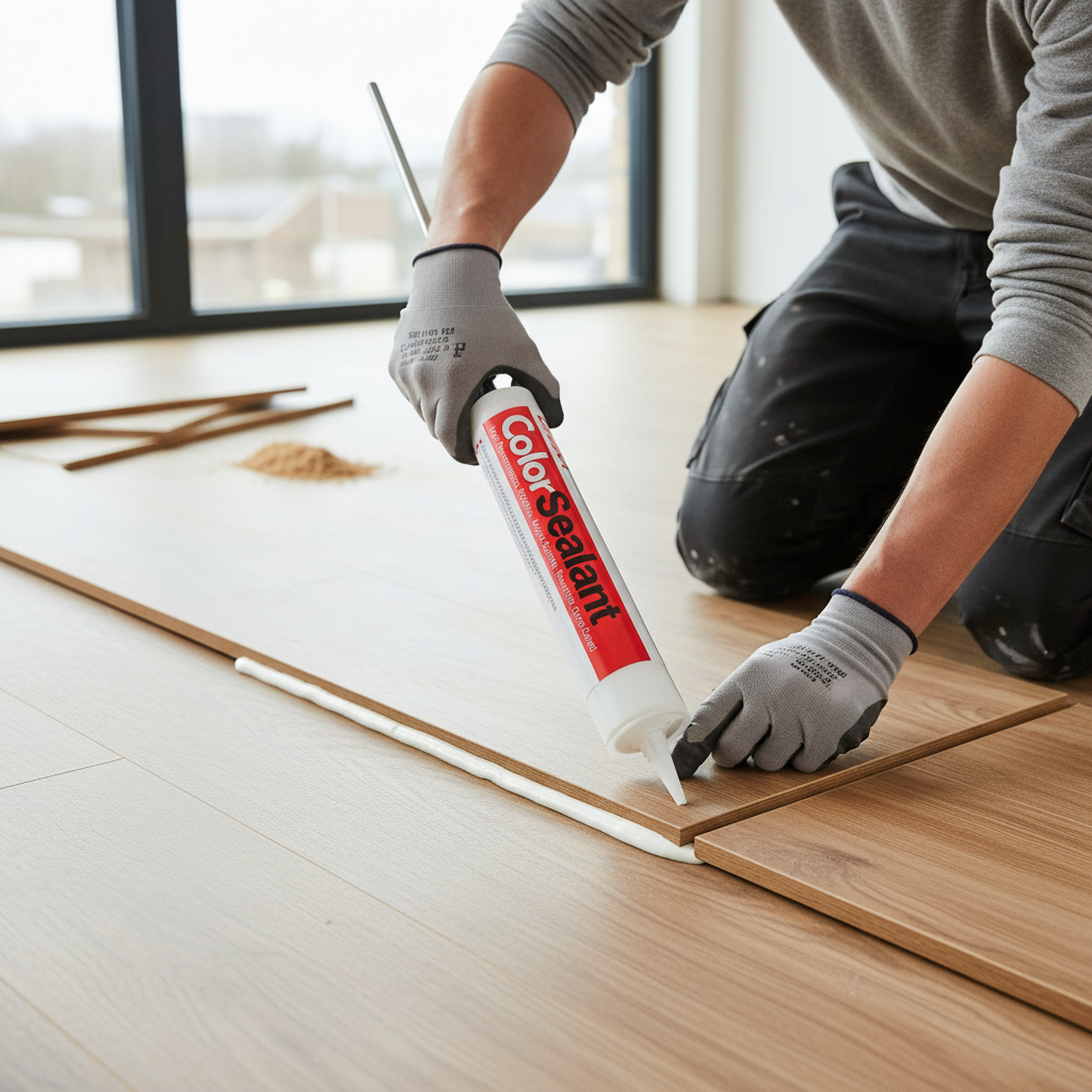 Premium 310ml Waterproof Acrylic Sealant for Laminate & Timber Flooring - Flexible and Paintable Gap Filler