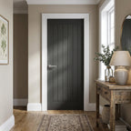 Internal Black Oak Door, Fully Finished, Made-to-Measure, Solid Core