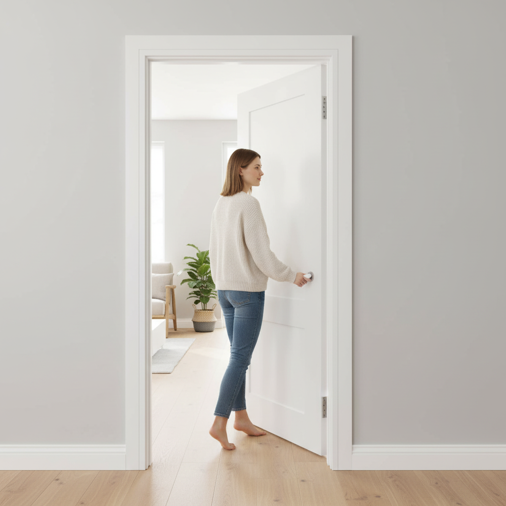 Premium White Primed 2.1m Grooved Architrave 5 Pack for Contemporary Door Finishes - Image 2