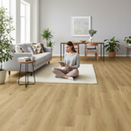 Premium 3.2mm Embossed UV Coated Rigid Core Vinyl Flooring with Angle-Tight Click Installation for Residential and Commercial Use