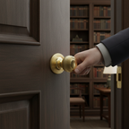Round Reeded Mortice Door Knob Set with Polished Brass Finish, Ball Bearing Hinges, and Tubular Latch for Elegant Home...