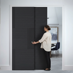 Premium Heavy Duty Telescopic Pocket Door System with Six Offset Panels and Comprehensive Timber Lining Kit