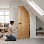 Premium Fully Finished Angled Under-Stair Cupboard Door with FD30 Fire Rating for Enhanced Safety and Style - Image 2