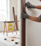 Premium Walnut Modern Profile Architrave Prefinished 2.2m Length for Doors - High-Quality Professional Grade for Industrial and Commercial Applicat...