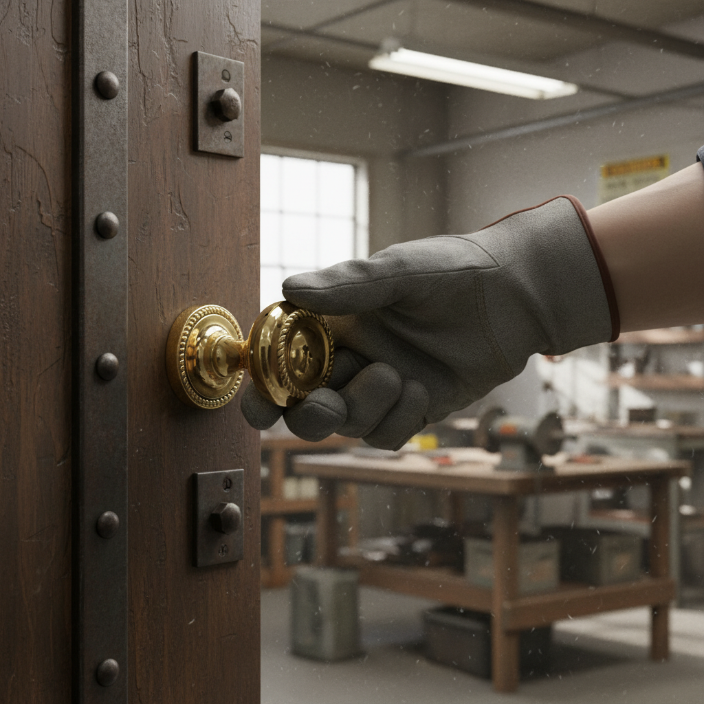 Premium Georgian Mortice Door Knob in Chalice Shape with Traditional Rope Design and 10-Year Guarantee