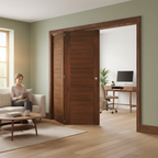 Premium Stylish Room Divider with Top Hung Bi-Folding Doors and Multiple Configurations for Flexible Space Management