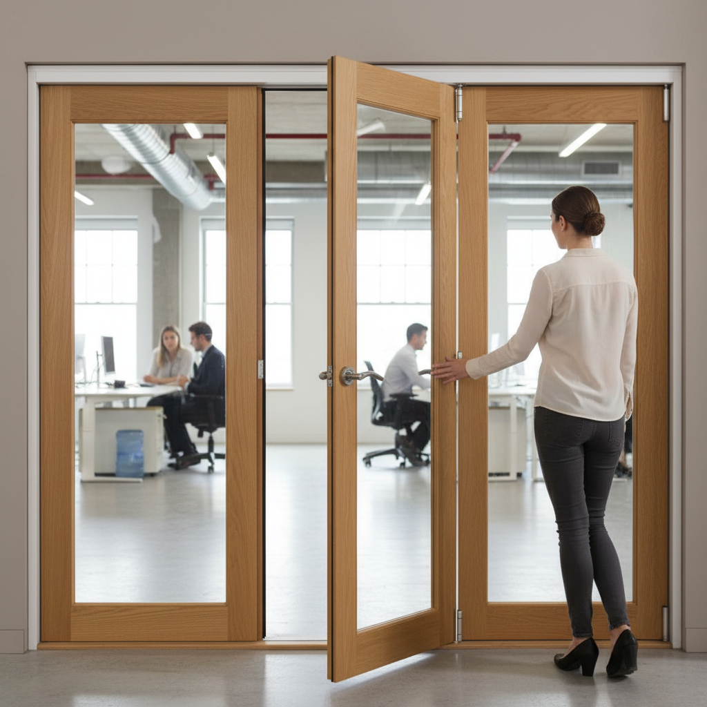 Premium 6ft Internal Oak Bifold Folding Doors with FSC Certification and Easy Assembly Features