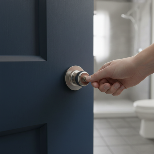 Premium 65mm Mortice Bathroom Lock with Adjustable Strike Plate and Rotalatch Mechanism - Image 2