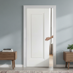Premium White Primed Pocket Door Set with Galvanised Steel Frame and Adjustable Jamb Kit for Elegant Interior Design