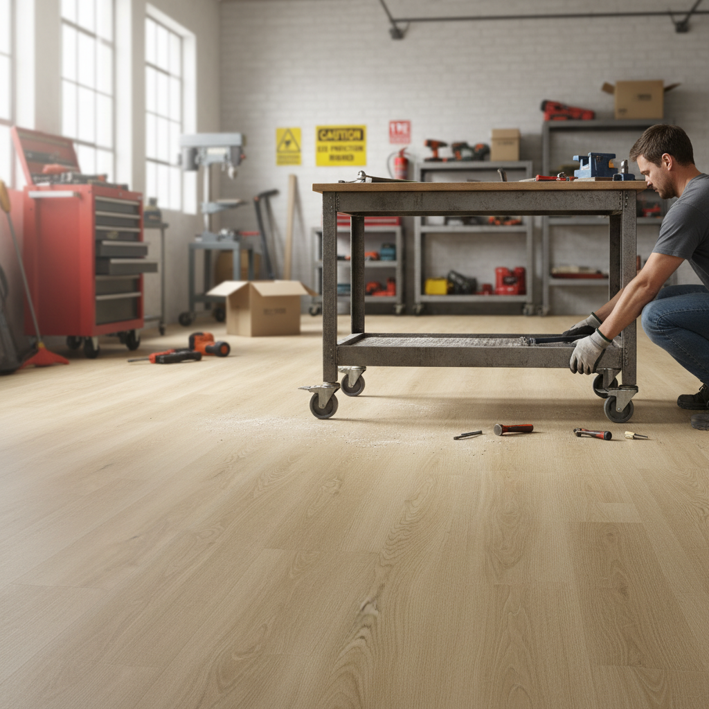 Premium 3.2mm Embossed UV Coated Rigid Core Vinyl Flooring with Authentic Oak Effect for Residential and Commercial Use