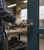 Premium Designer Door Handle with Round Rose - Crafted from High-Quality Materials for Elegant Interiors