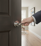 Premium Lever on Round Rose with 2 Part Screw for Easy Installation and Enhanced Durability