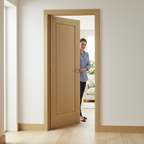 Premium Internal Oak Door with Recessed One Panel Design for Contemporary Homes - High-Quality Professional Grade for Industrial and Commercial App...