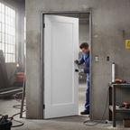 Premium Shaker Style Pattern 10 White Primed Fire Door - FD30 Fire Rated with Engineered Construction and Custom Size Options